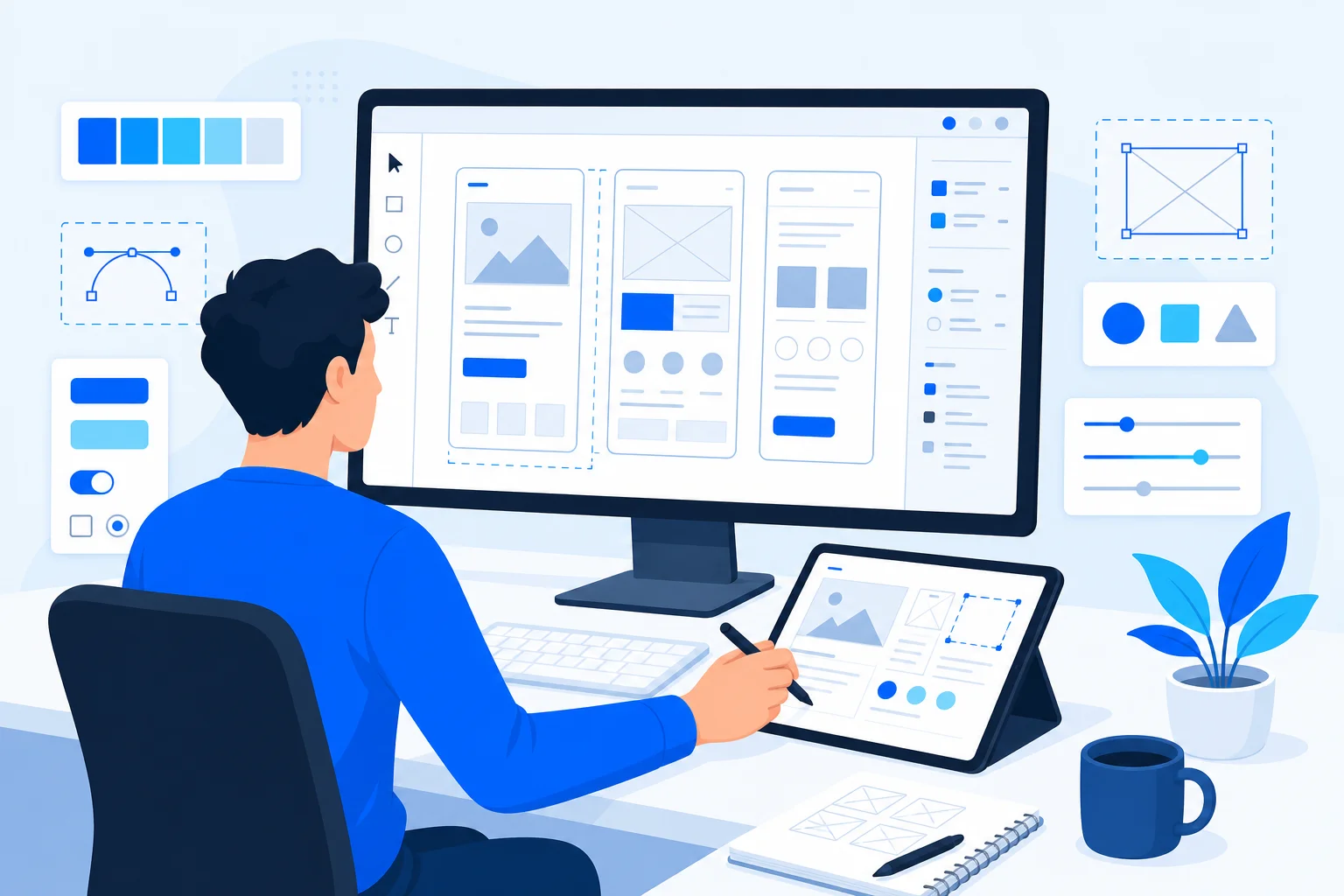 การออกแบบ UX/UI และ wireframe